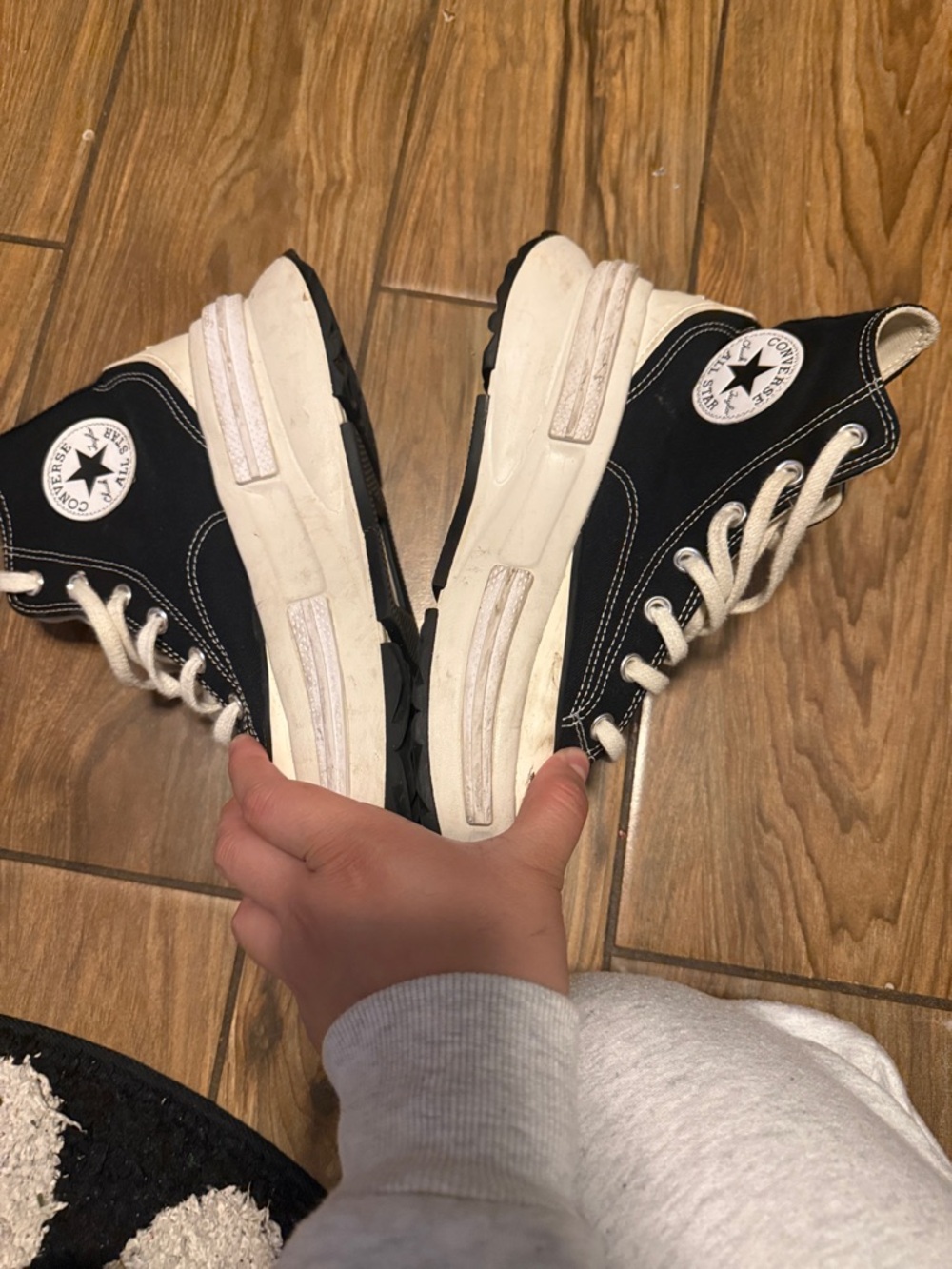Converse Black and White Kids High-Top Sneakers